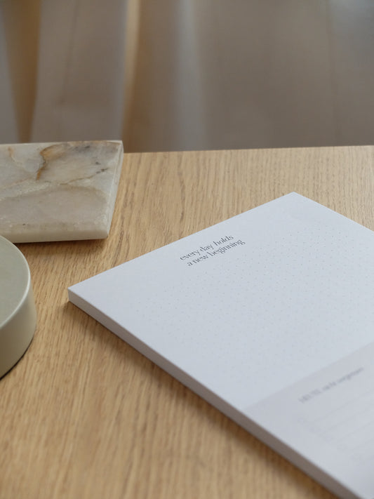 Block A5 "every day holds a new beginning"