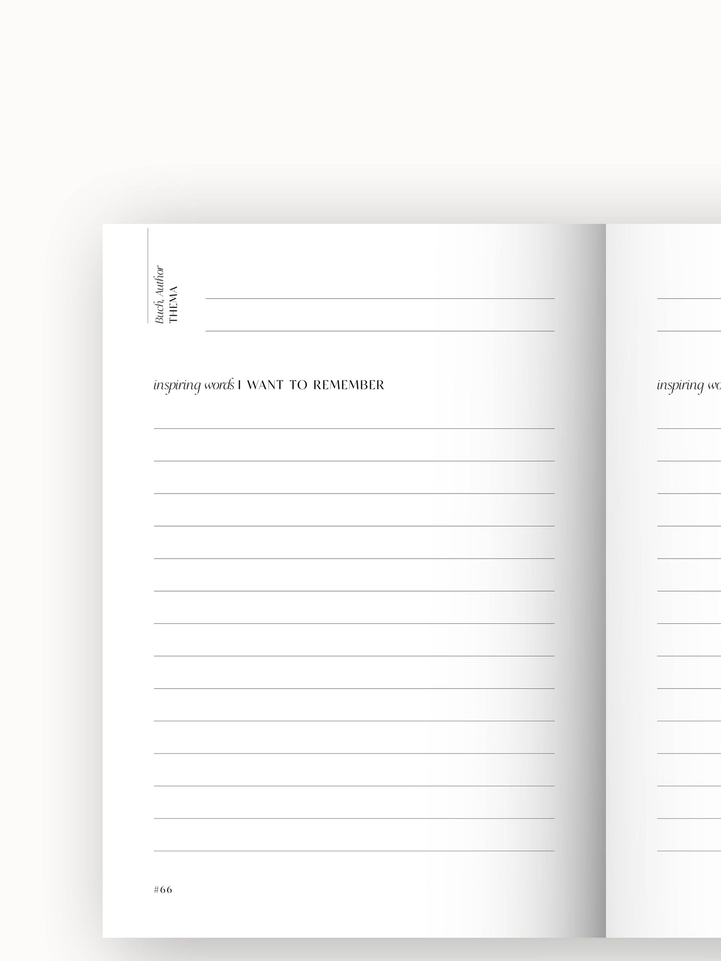 Journal "inspiring words"