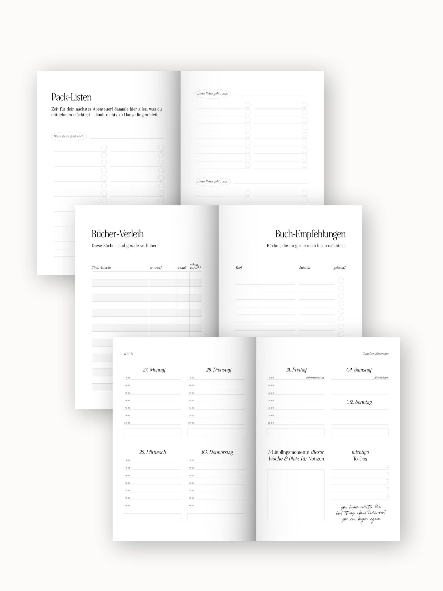 Jahresplaner 2026 (signature look)