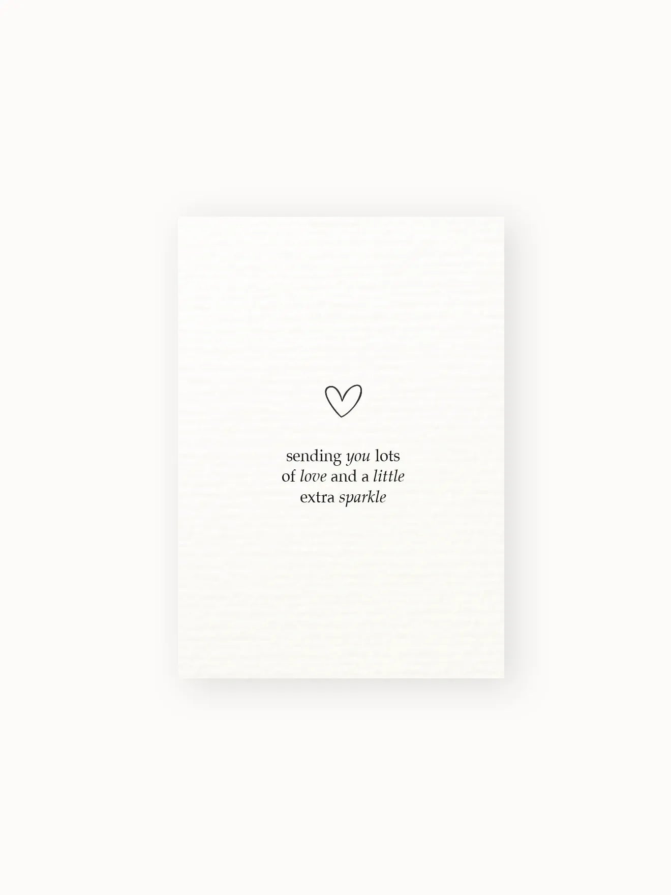 Karte "sending you lots of love"