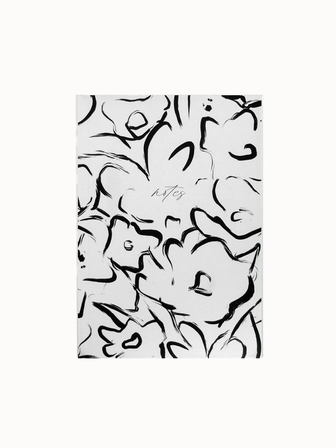 Notizbuch "notes" floral (dotted)